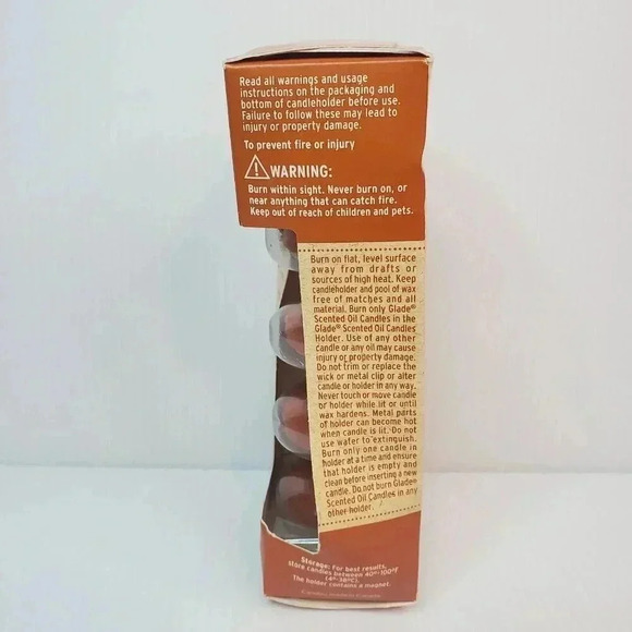 GLADE Scented Oil Candle Refills 4 Candle Pack MAPLE PUMPKIN Fall 2012 Limited E - Picture 2 of 10